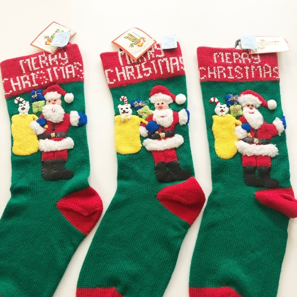 VTG Harlequin Designs Christmas Stocking Santa w Toy Sack Cynthia McKinney NWT - Picture 2 of 10